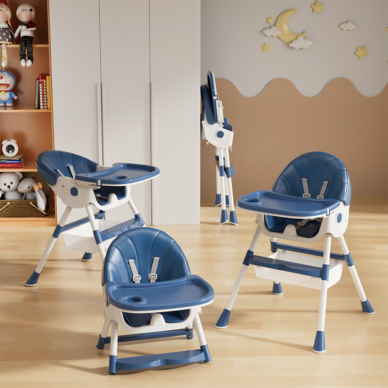 Baby Dining Chair Multi-functional Adjustable Children's Dining Chair Baby Dining Table and Chair Household Portable Plastic Chair