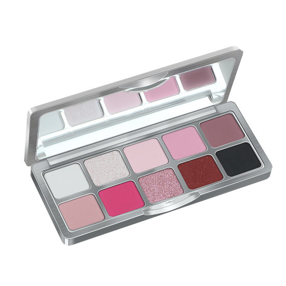 Chinese cosmetics brand Sitiya genuine goods ten color eye shadow matte thin flash blue eye shadow plate Yiwu makeup wholesale