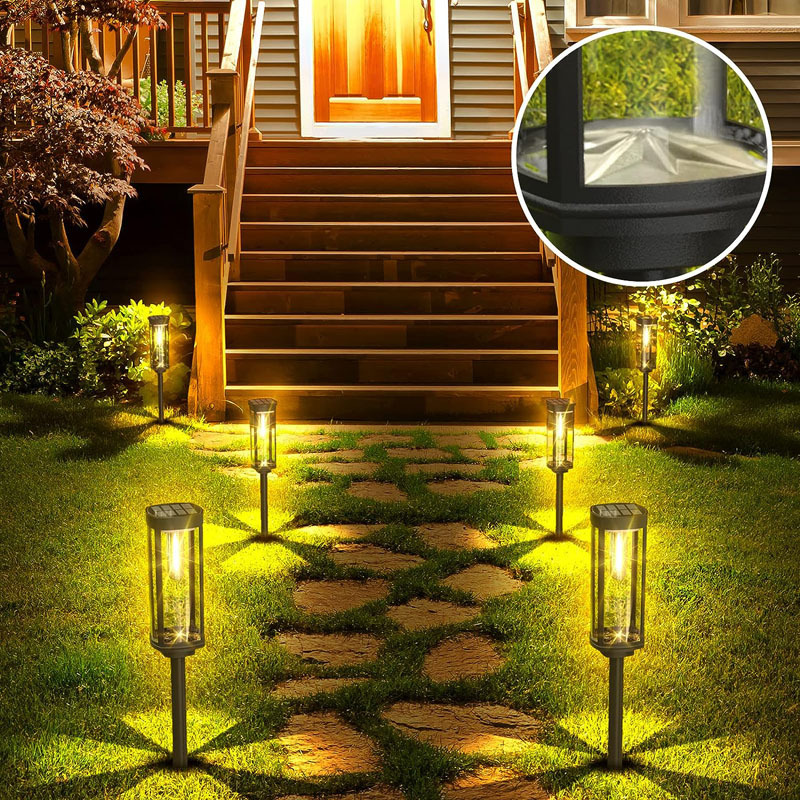 Solar lamp outdoor garden lamp waterproof garden walkway tungsten wire lawn plug-in lamp outdoor atmosphere installation path lamp