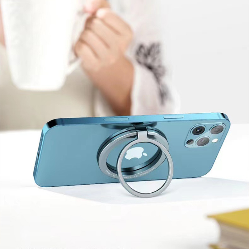 MagSafe Магнитный кронштейн с кольцом на палец ленивый Настольный кронштейн без клея магнитное металлическое кольцо Пряжка для мобильного телефона