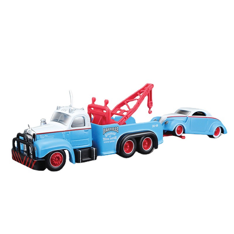 Meichi Figure 1:64 boutique trailer alloy car model car model collection ornaments boy toys wholesale.