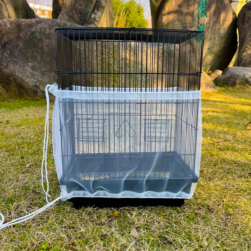 Bird cage net yarn cover drawstring Amazon special for splash screen factory wholesale anti-flying fur bird shrouded