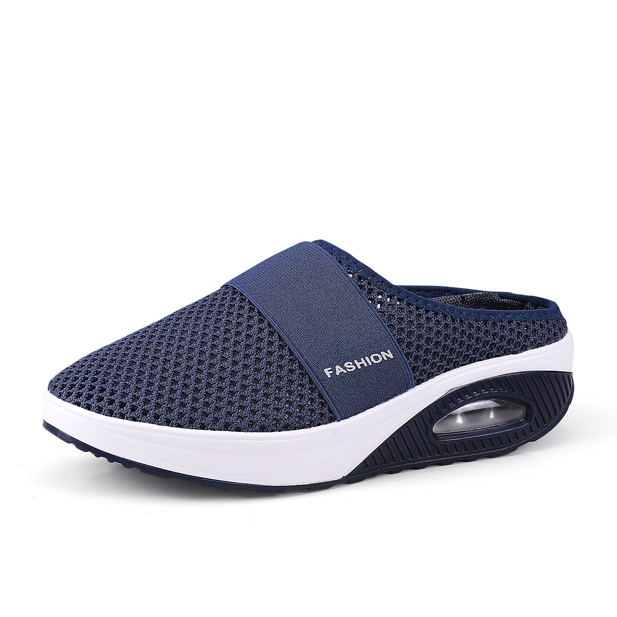 Spot 2021 Cross-border Half-drag White Shoes Women's No Heel Slip-on Large Size Flat Shoes Slippers Casual Canvas Shoes