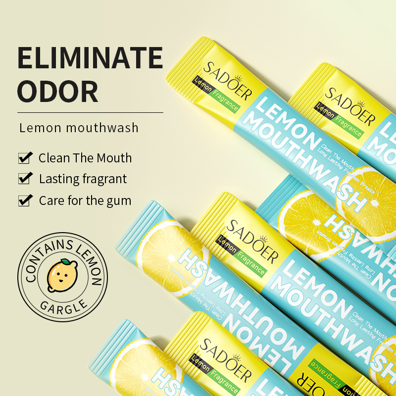 English mouthwash strip SADOER cleaning care oral disposable portable cleaning cross-border foreign trade Wholesale