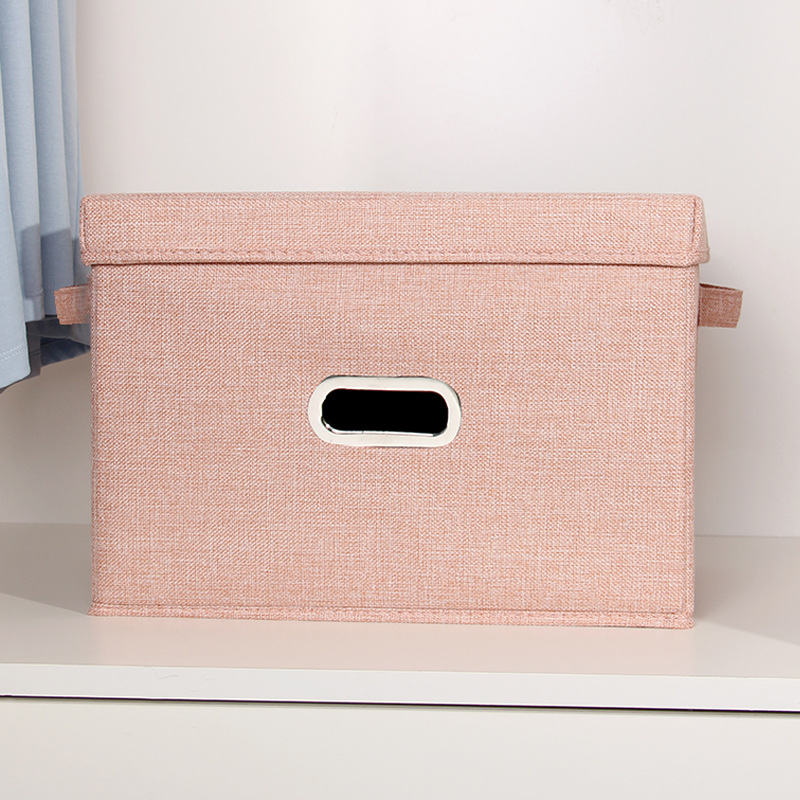 Cotton and linen pink 37*27 * 26cm