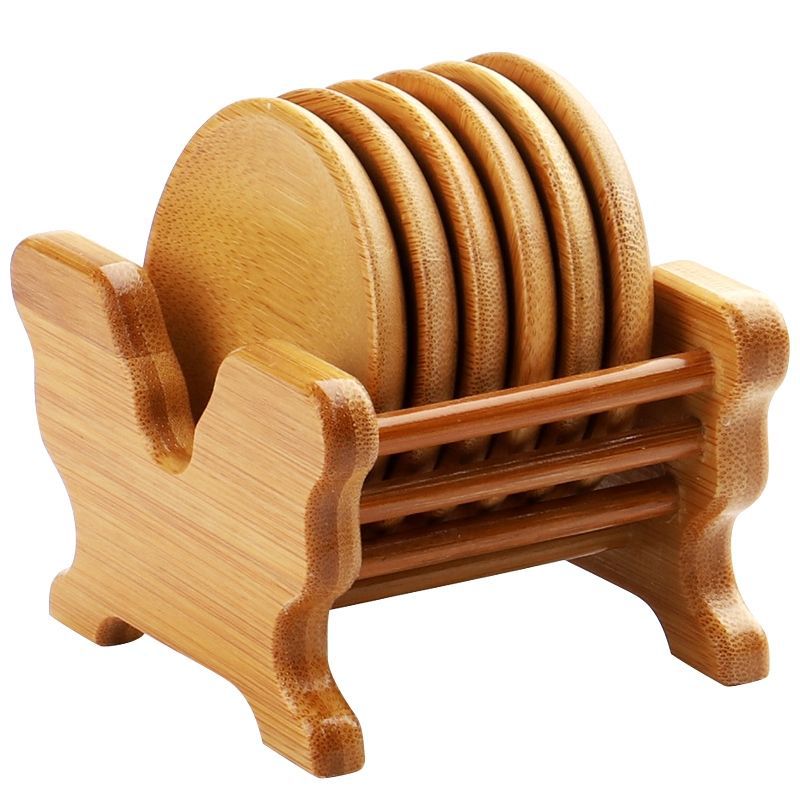 Tea Cup Mat Kung Fu Tea Cushion Tea Cup Holder Group Tea Holder Heat Insulation Mat Bamboo Row Mat Tea Tray Tea Set Tea Ceremony Accessories Bamboo