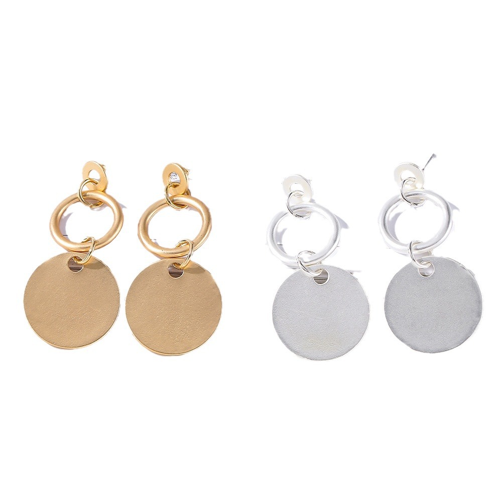 Cross-border Amazon popular earrings exquisite earrings high-end fashion all-match earrings geometric simple women's earrings