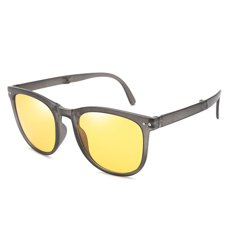 Folding Sunglasses Women's High-grade Easy-to-store Anti-ultraviolet Polarized Sunglasses Fashionable Personalized Trendy Sunshade Glasses