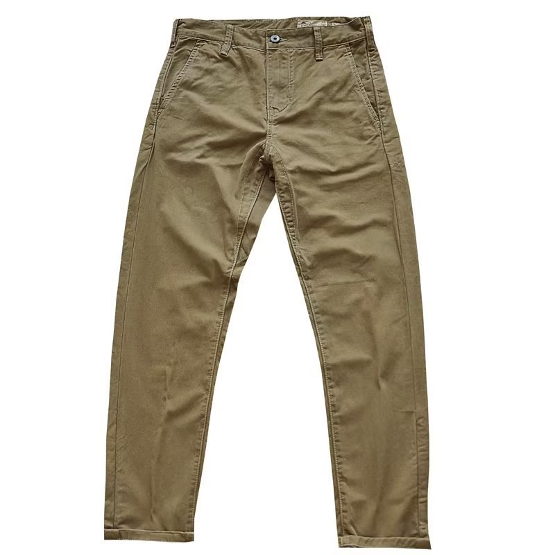 2023 American retro heavy overalls men's stain-resistant wear-resistant loose straight pants men's pants casual pants ankle-tied pants