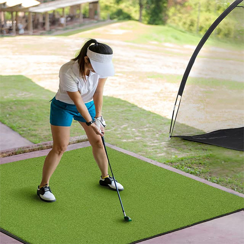 Golf strike mat swing ball mat outdoor golf training mat thickened high density Fruit Ridge grass practice strike mat