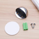Non-magnetic bright steel (with rubber screws)