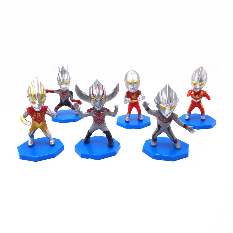 Internet Red Ultraman Cake Decoration Degas Superman Beats Monster Boy Children's Birthday Dessert Table Accessories Plug-in