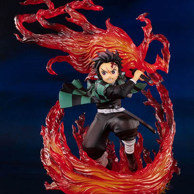 Spot FiguartsZeroFZ Ghost Extermination Blade Hand-made Charerge Lang Fire God God Music Model Decoration High Quality Edition