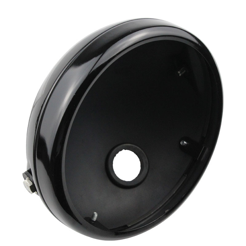 Motorcycle 7 inch headlight shell Harley LED headlight bright black lamp shell front lamp headlight rear cover Shell