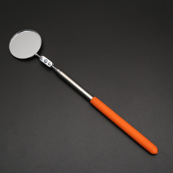 50mm round multi-directional inspection mirror telescopic reverse viewpoint inspection mirror section 2 can be stretched 360 degrees rotation now