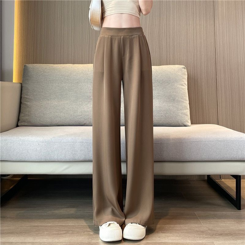 Suit wide-leg women's summer thin new high waist draping pants women's loose slimming casual straight pants fashion batch