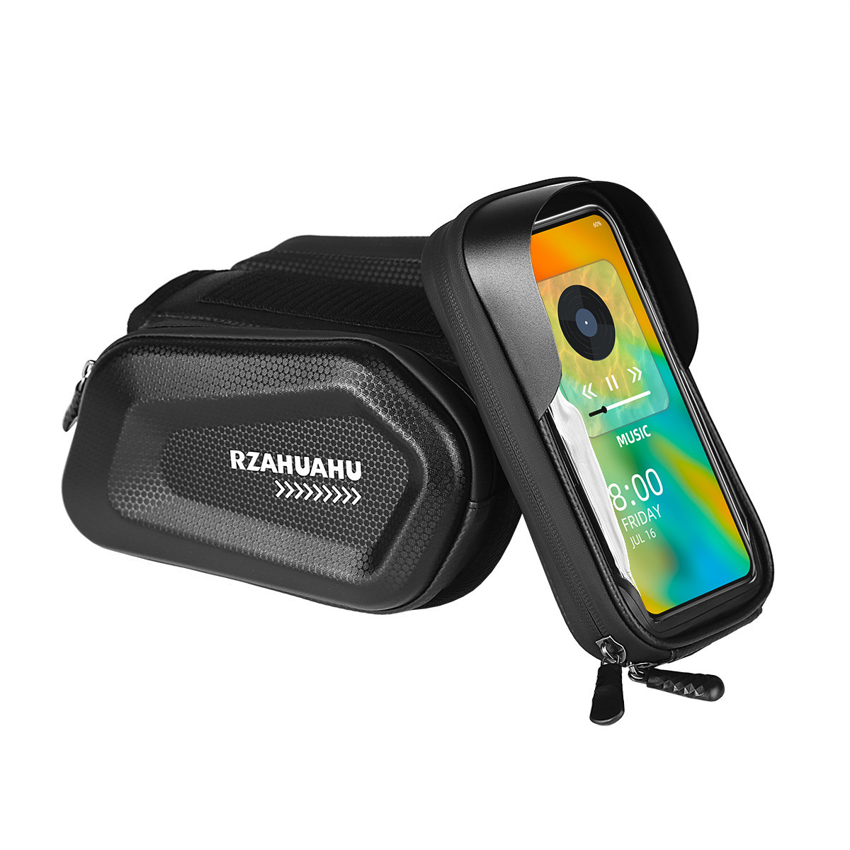Bicycle Bag Front Beam Bag Mountain Bike Bag Mobile Phone Bag Touch Screen Upper Tube Bag Waterproof Hard Shell Saddle Bag Riding Equipment