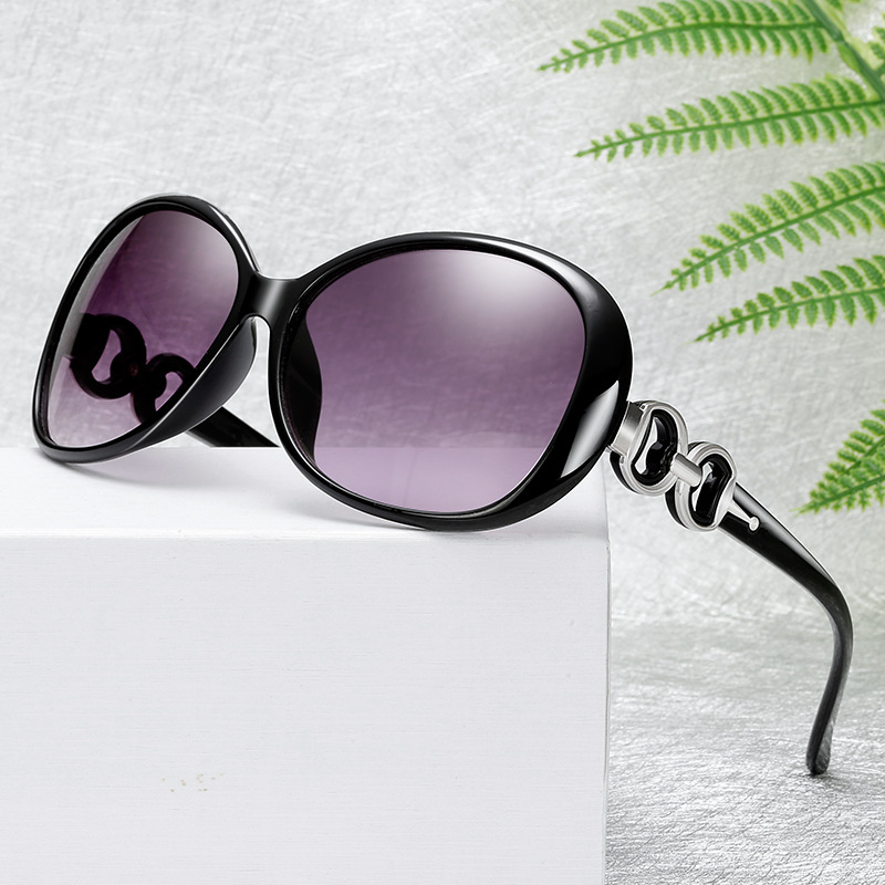 New Korean Style Instagram Style Fashionable Outdoor Driving Sunglasses Women's Running Jianghu Stall Large Frame Classic Double Ring Sunglasses
