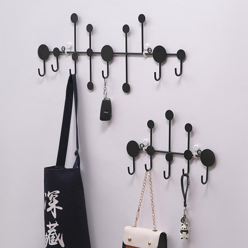Punch-free Door Entry Key Hook Light Luxury Creative Tree Leaf Decoration Clothing Store Fitting Room Homestay Coat Hook