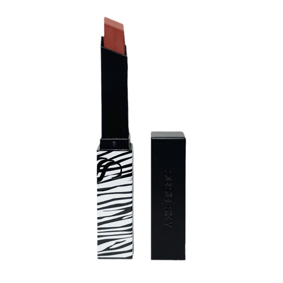 SUSU SKY hot stripe matte lipstick white plain face student lip gloss live supply delivery wholesale