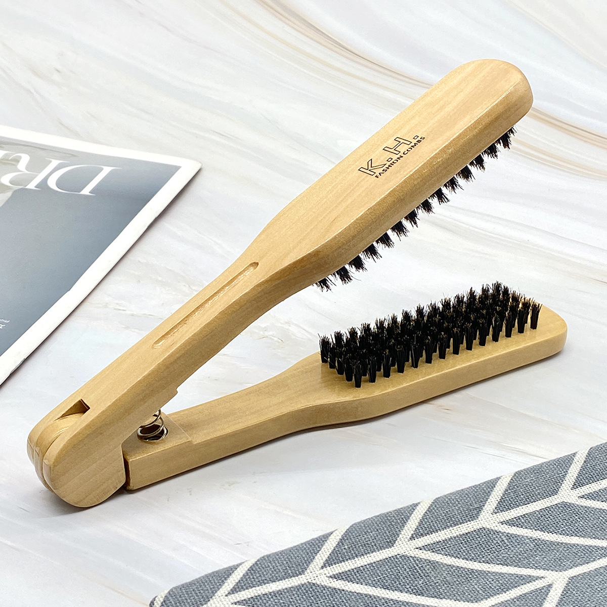 Wooden Pig Mane Straight Hair Comb Straightening Comb Women's Curly Hair Comb Hair Style Splint Comb