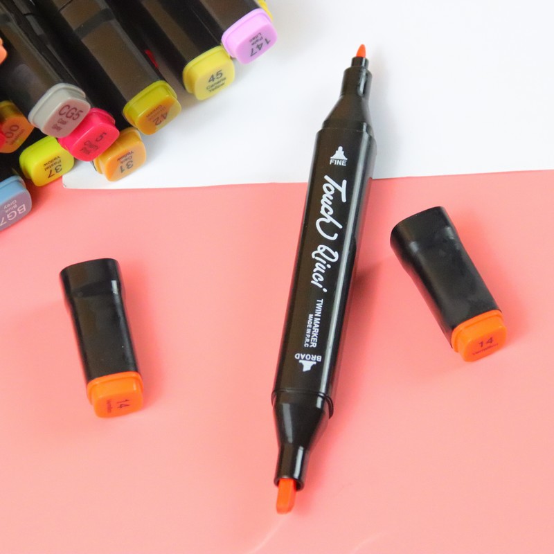 Double-head marker pen stationery set student animation children's painting brush pen hand-painted design color pen manufacturers wholesale