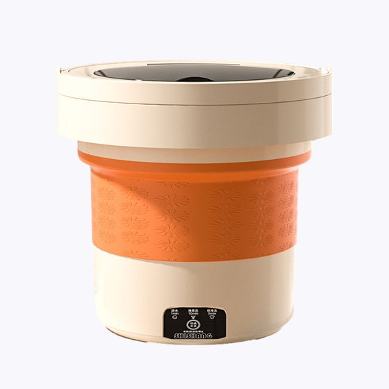 6L folding portable mini washing machine underwear socks dormitory dedicated small elution integrated cleaning artifact