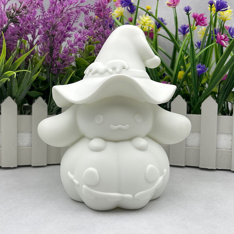 New Vinyl Doll White Embryo Large Jade Gui Dog Piggy Bank Handmade diy Colored Non-Gypsum Graffiti White Blank