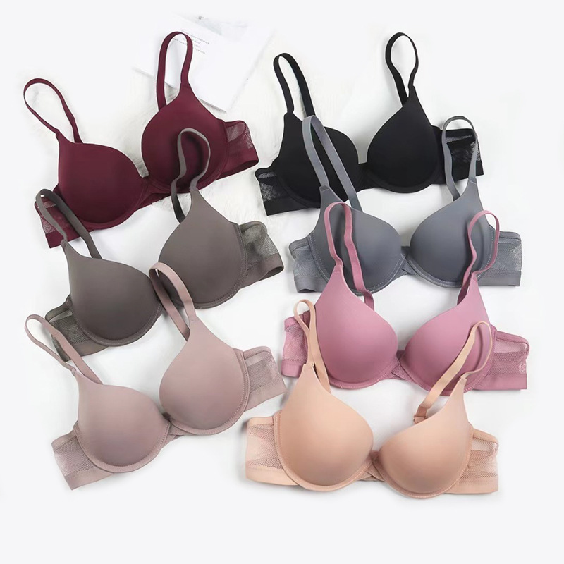 Smooth Surface, Seamless Bra for Women, Lightweight B-Cup, Sexy Deep V Straps, Push-up Bra, Spring/Summer