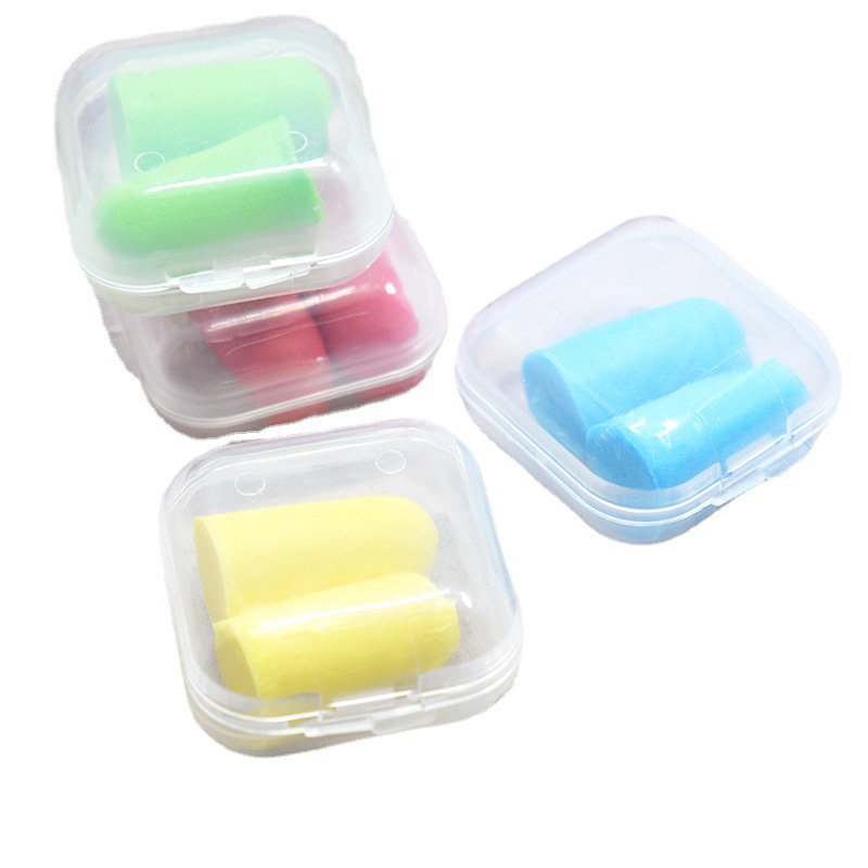 Wholesale boxed bags sound insulation noise reduction environmental protection slow rebound anti-noise earplugs sleeping earplugs sponge earplugs