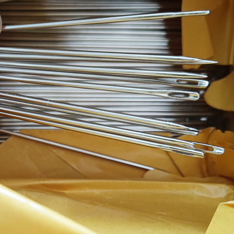 Thick 3mm handmade needle large steel needle plus thick needle sack needle hemp rope needle packaging sealing bag mouth multi-model hand sewing needle