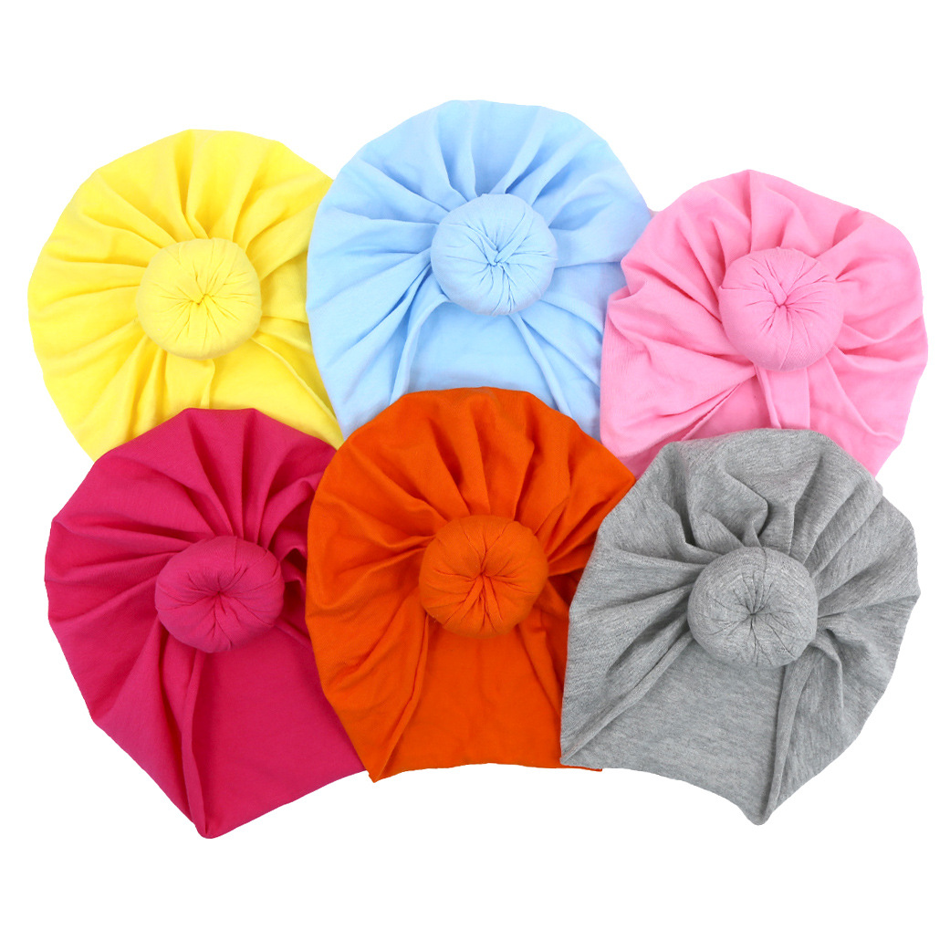 28 color European and American new baby cap children's pullover cap baby cloth cap India headscarf girl decorative cap wholesale