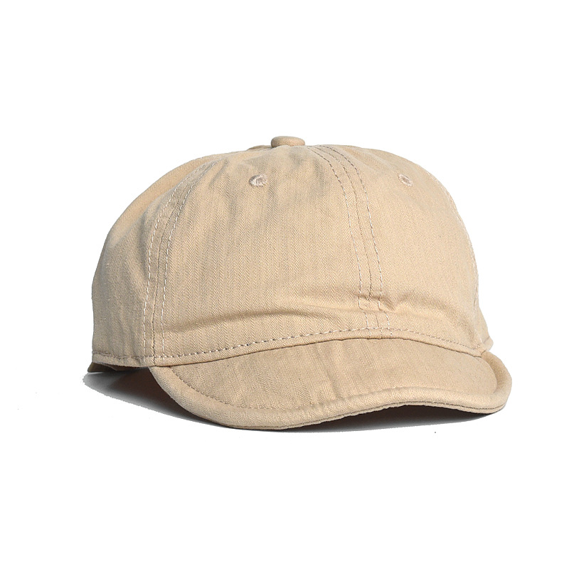American Retro Short Brim Cap Ami Kaji Soft Brim Baseball Cap Washed Old Soft Top Tooling Hat Trendy