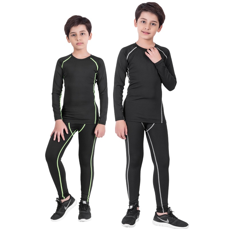 Children's tight trousers boys' leggings running training clothes basketball football sports suit quick-drying clothes fitness clothes