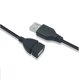 USB extension cord luggage buckle male-to-female all-copper computer usb extension data cable 60cm 1 1.5 m