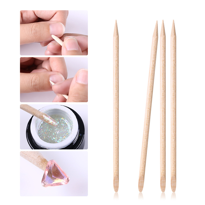 Manicure wooden stick small wooden stick manicure special 7.5cm manicure orange wear nail tools wholesale wooden stick nail wooden stick