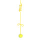 New spring rabbit fur ball cat stick retractable elastic rope cat toy self-reliving hanging cat toy