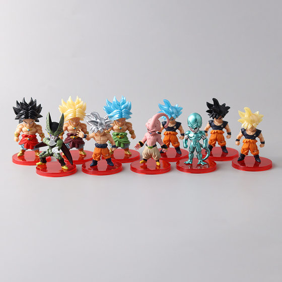 Second-generation 21 Dragon Ball Hand-made Cartoon Monkey King Vegeta Buolisa Sharu Doll Workstation Ornaments