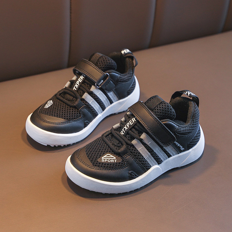 Children's Sports Shoes 2024 Spring New Boys and Girls Casual Shoes Autumn Soft Bottom Mesh Breathable Board Shoes for Large Children