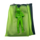 Chest-hugging green parachute