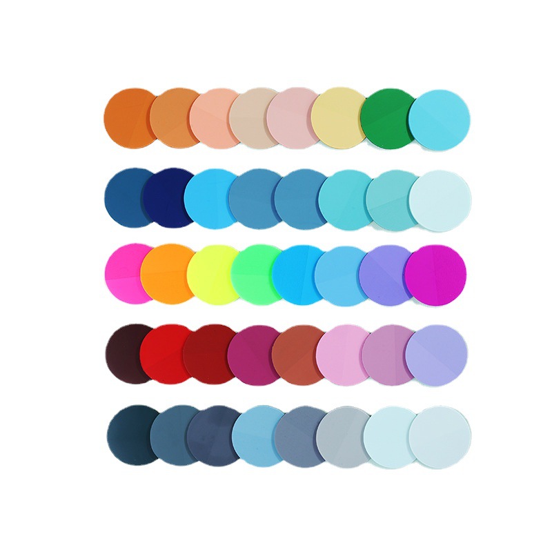 Page 160/Page 200 Fluorescent Morandi Color Circular Index Sticker Circular PET Post-it Sticker Transparent Label Sticker