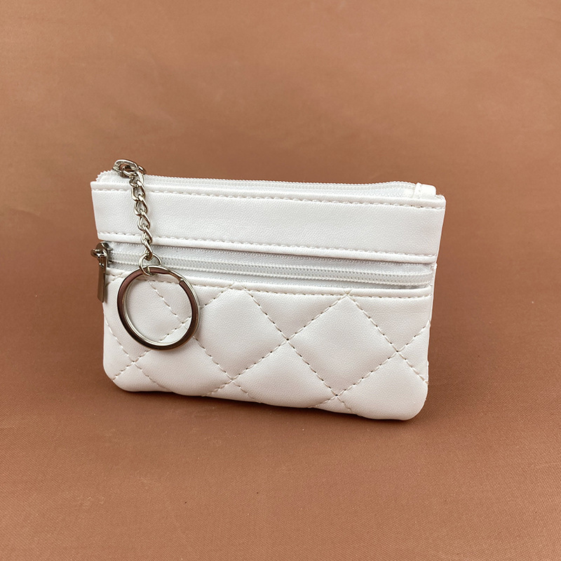 2022 New Arrival Rhomboid Card Holder Short Women's Korean Style Coin Purse Large Capacity Multi-Card Zipper Wallet_voghion.com