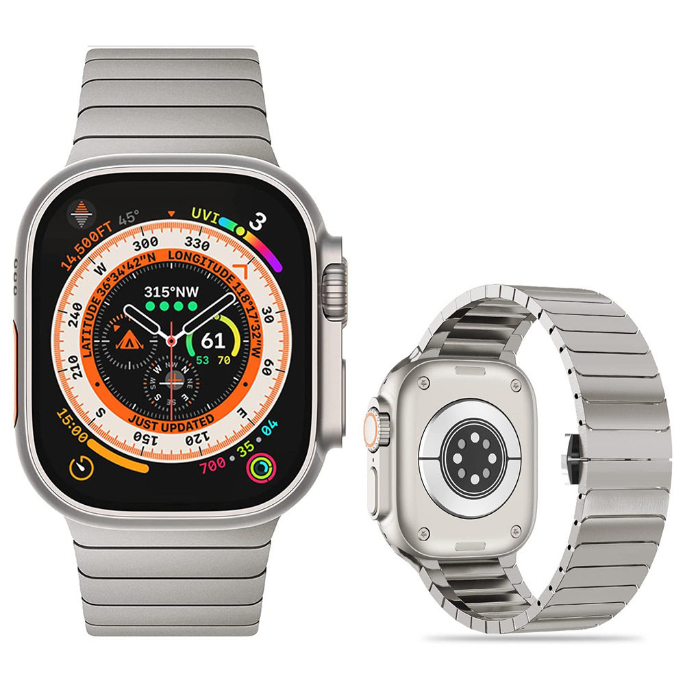 For Apple Watch Stainless Steel Strap Apple Watch S10 Metal Ultra Titanium Strap