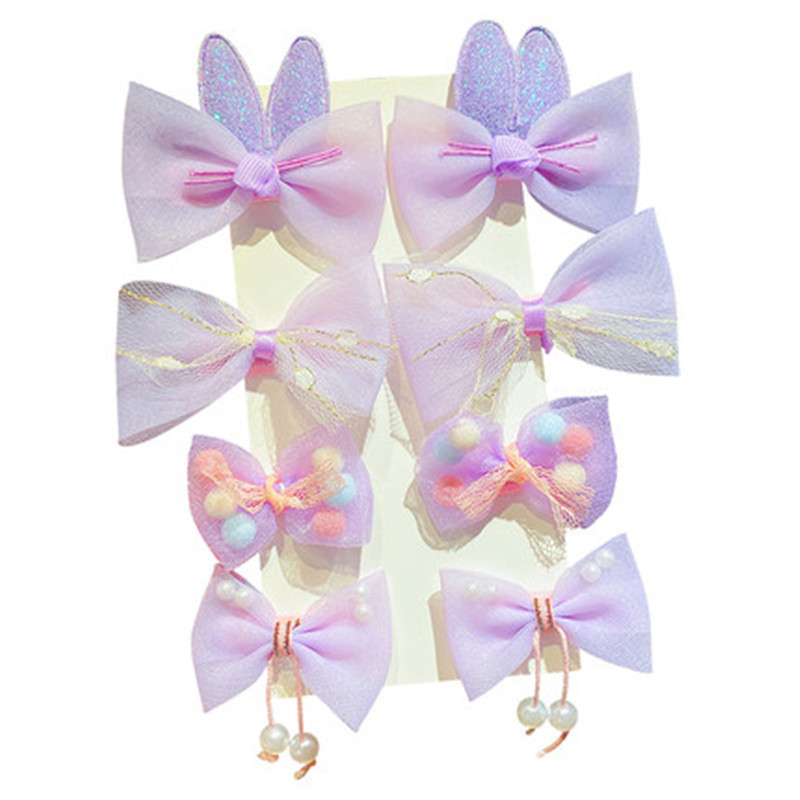 Épingle à cheveux pour enfants, jolie princesse coréenne, nœud, accessoires pour cheveux, frange de bébé, pince à cheveux cassée, pince à cheveux pour filles_voghion.com