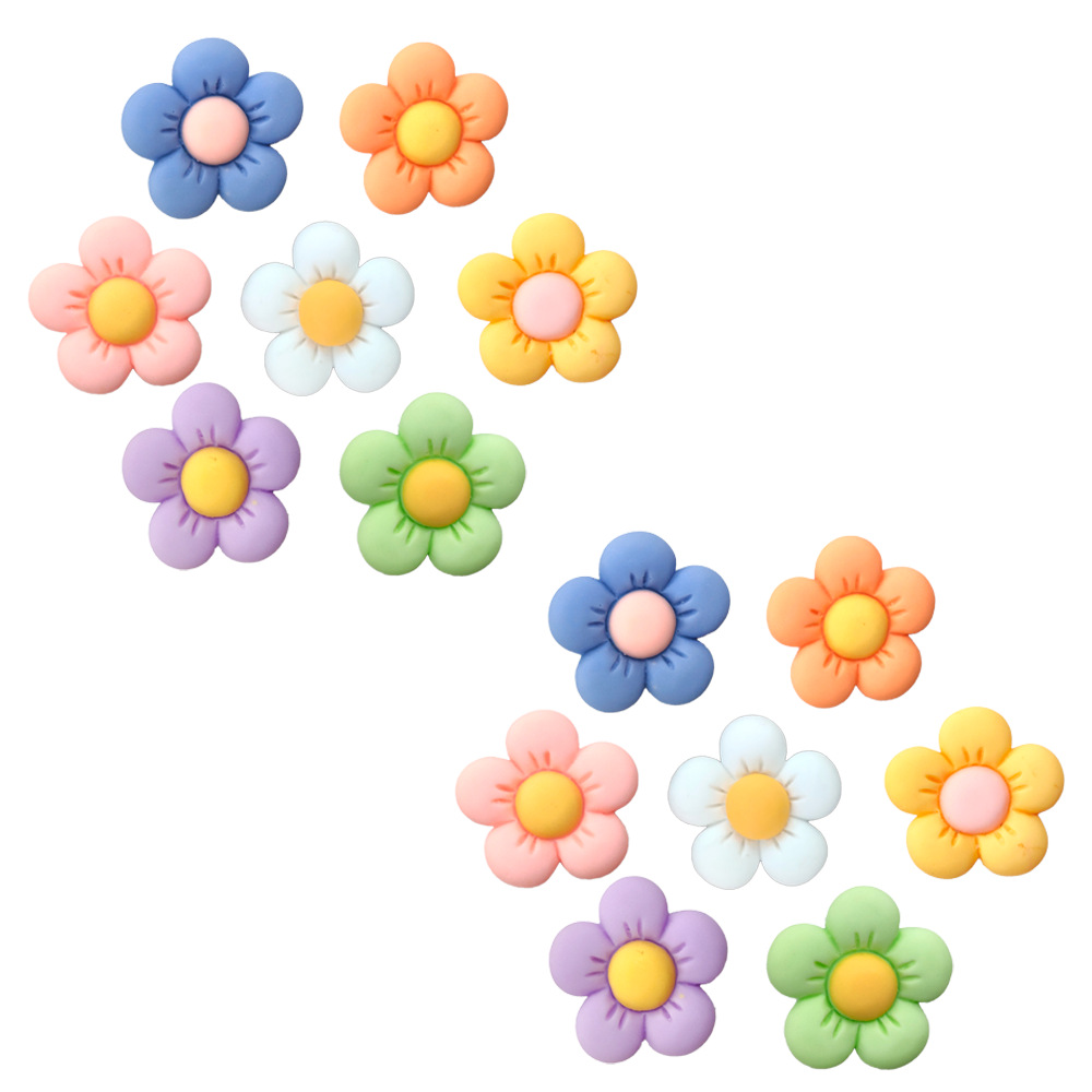 Resin flower cute cartoon hole shoes shoes flower shoe buckle Amazon hot DIY garden shoes decorative buckle