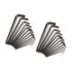 Wholesale 26pc British black screwdriver mid-length manual wrench hexagonal ball head L-shaped wrench suit