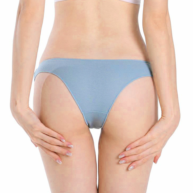 Cotton Women's Underwear Brazil Pants Threaded T-shaped Low Waist Girls Sexy Thong panties Amazon Good Elastic