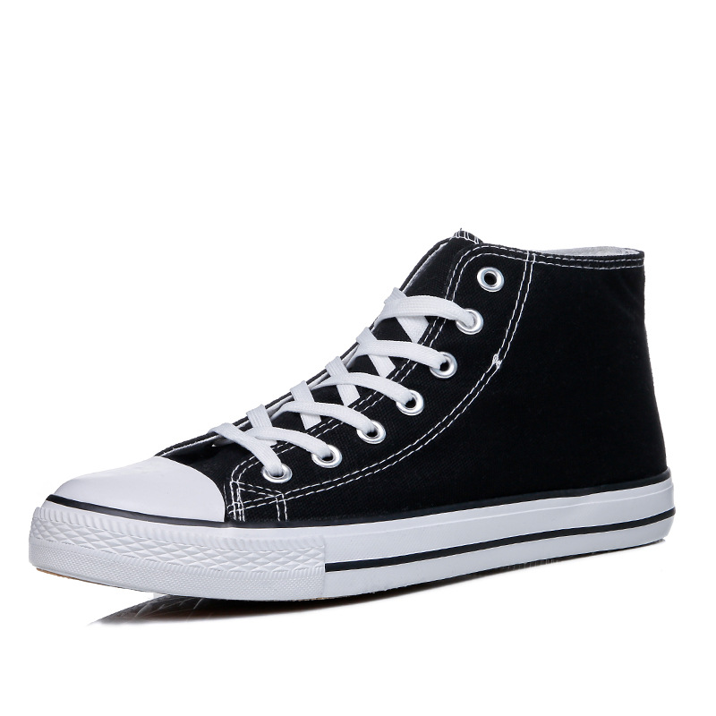 High-top canvas shoes for male students 2022 Hong Kong style classic Korean casual Japanese style versatile wholesale trendy women's board shoes
