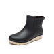 Non-slip Rain Boots Kitchen Waterproof Shoes Laundry Women's Summer Short Tube Rubber Shoes Plastic Overshoes Water Boots Thickened Rain Boots All-match