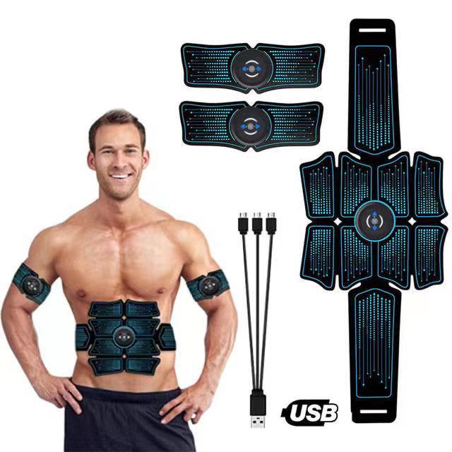Fitness belt abdominal muscle stickers EMS Fitness instrument abdominal muscle training abdominal trainer muscle abdominal muscle belt home fitness equipment